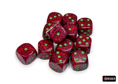 Speckled Strawberry 16mm d6 Dice Block (12 dice) - CHX25704